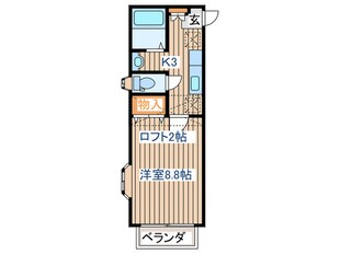 クレセール南吉成参番館の物件間取画像